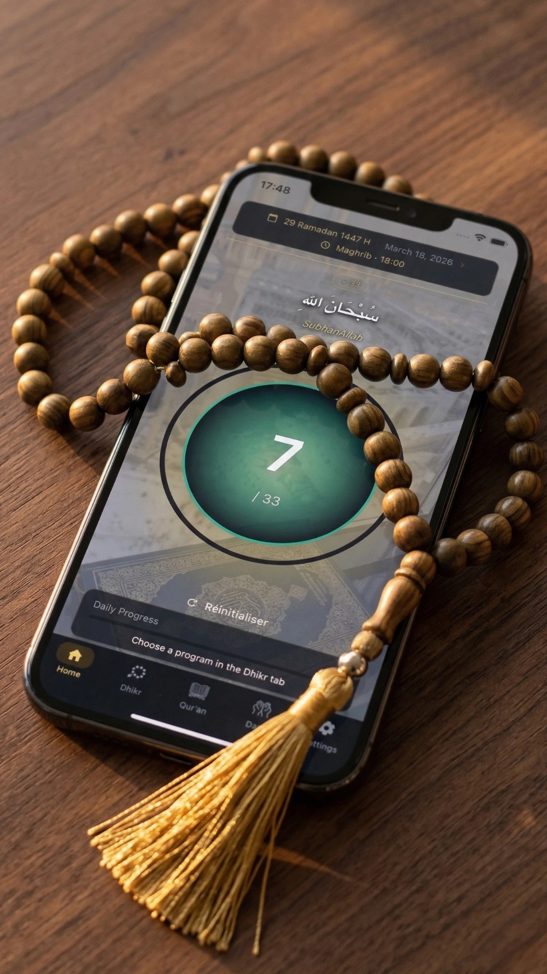 MyDhikr app — Dhikr counter with tasbeeh